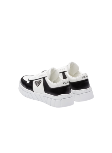 Prada - Prada Voluminous Sneakers Leather White Black