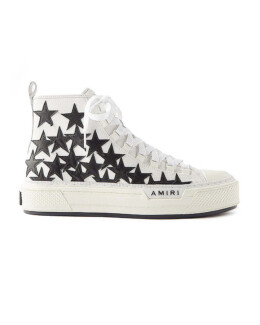 Amiri - Amiri Stars Court canvas high top sneakers