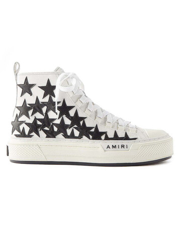 Amiri - Amiri Stars Court canvas high top sneakers