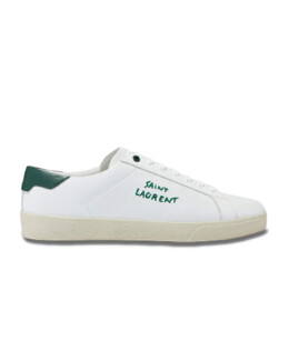 Saint Laurent - Court Classic SL/06 Embroidered Sneakers in Leather