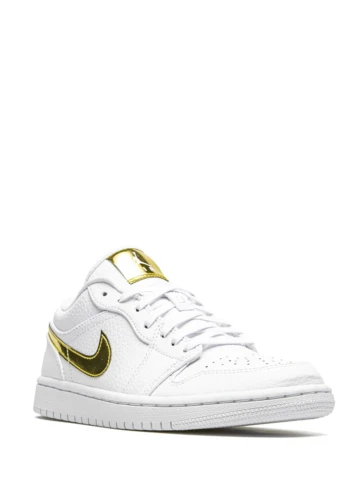 Air Jordan - Jordan 1 Low White Metallic Gold