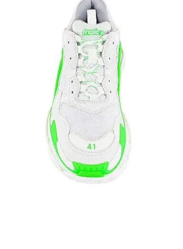 Balenciaga - Balenciaga Triple S Fluo Green White