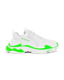 Balenciaga - Balenciaga Triple S Fluo Green White