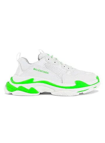 Balenciaga - Balenciaga Triple S Fluo Green White