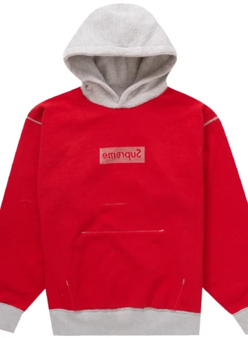 Supreme - Supreme Inside Out Box Logo Hooded Sweatshirt Heather Grey