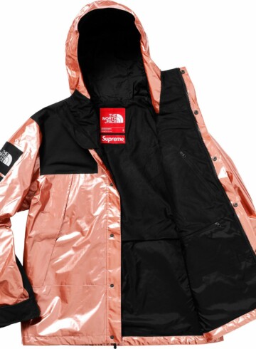 The North Face - Supreme The North Face Metallic Mountain Parka Rose Gold