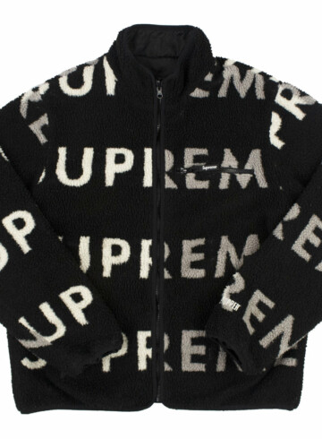 Supreme - Supreme Reversible Logo Fleece Jacket Black