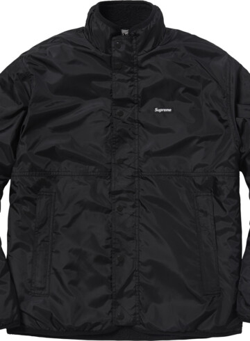 Supreme - Supreme Reversible Logo Fleece Jacket Black