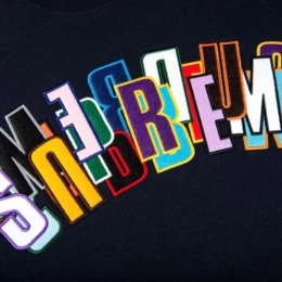 Supreme - Supreme Stacked Crewneck Navy