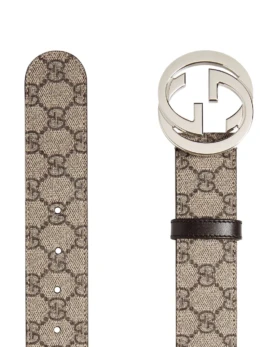 Gucci - GG Supreme leather belt