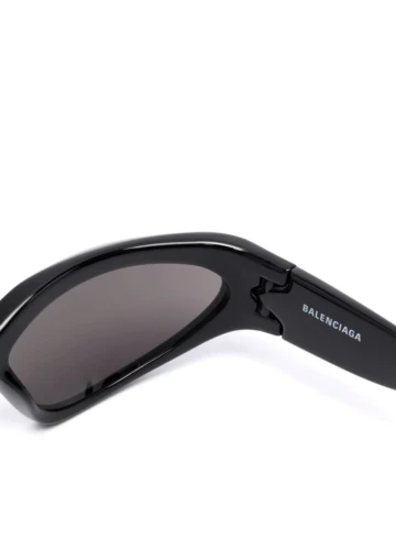 Balenciaga - Balenciaga logo-plaque sunglasses