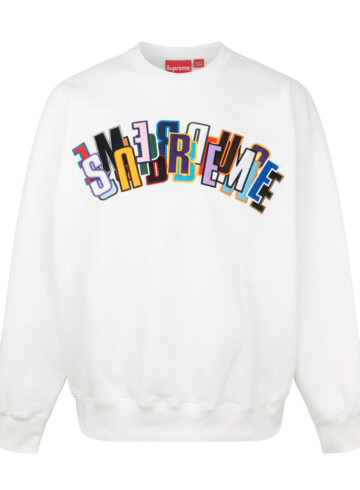 Supreme - Supreme Stacked Crewneck White