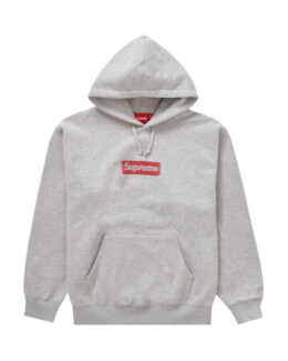 Supreme - Supreme Inside Out Box Logo Hooded Sweatshirt Heather Grey