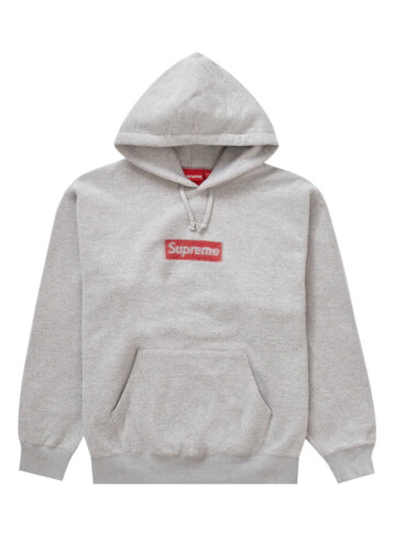 Supreme - Supreme Inside Out Box Logo Hooded Sweatshirt Heather Grey