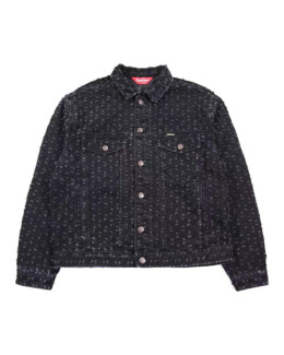 Supreme - Supreme Hole Punch Denim Trucker Jacket Black