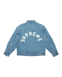 Supreme - Supreme Hole Punch Denim Trucker Jacket Blue