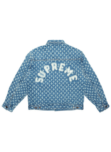 Supreme - Supreme Hole Punch Denim Trucker Jacket Blue