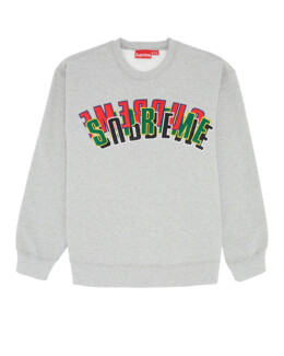 Supreme - Supreme Stacked Crewneck Heather Grey