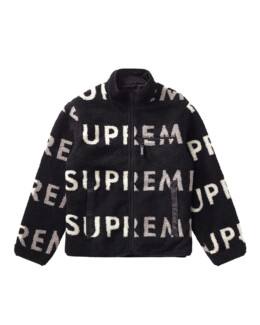 Supreme - Supreme Reversible Logo Fleece Jacket Black