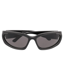 Balenciaga - Balenciaga logo-plaque sunglasses