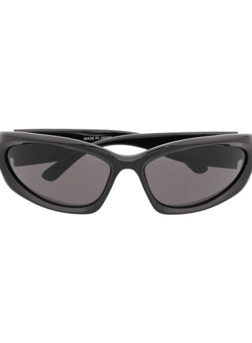 Balenciaga - Balenciaga logo-plaque sunglasses