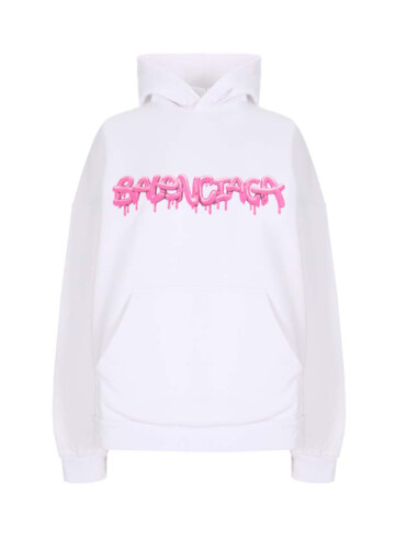 Balenciaga - Cotton Print Balenciaga Hoodie