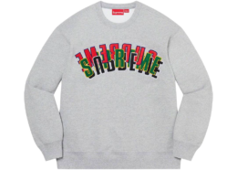 Supreme - Supreme Stacked Crewneck Heather Grey