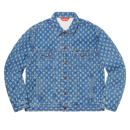 Supreme - Supreme Hole Punch Denim Trucker Jacket Blue