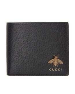 Gucci - Black Bee Bifold Wallet