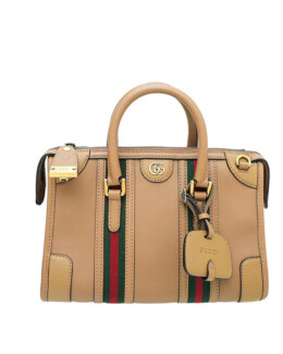 Gucci - Gucci Brown GG Small Top Handle Bag