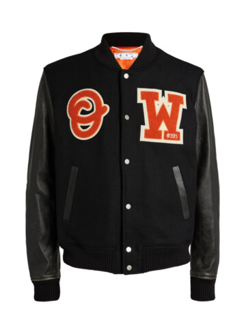 Off-White - OFF-WHITE  Varsity Logo Bomber Jacket