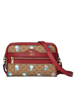 Gucci - Doraemon Crossbody Bag Printed Mini GG Coated Canvas Mini