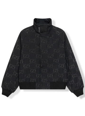 Gucci - Logo-Jacquard Padded Cotton-Blend Canvas Jacket