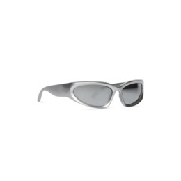 Balenciaga - Swift Oval Sunglasses in silver