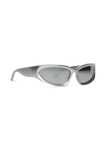 Balenciaga - Swift Oval Sunglasses in silver