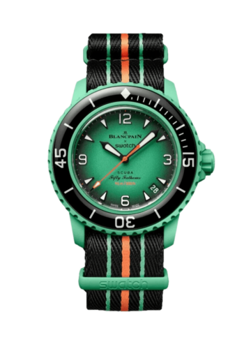 Swatch X Blancpain Bioceramic Scuba Fifty Fathmos Indian Ocean