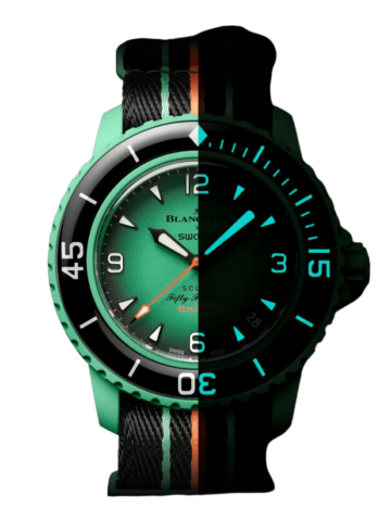 Swatch X Blancpain Bioceramic Scuba Fifty Fathmos Indian Ocean