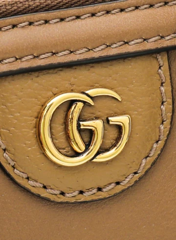 Gucci - Gucci Brown GG Small Top Handle Bag