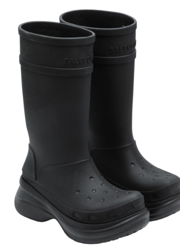 Balenciaga - Crocs boot black