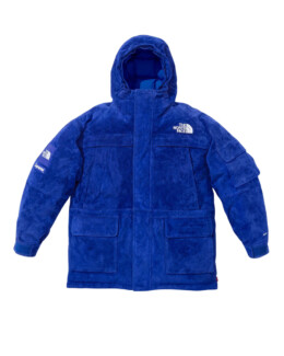 Supreme - The north face suede 600-fill down parka blue