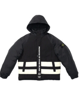 Supreme - Stone island reversible down puffer jacket black