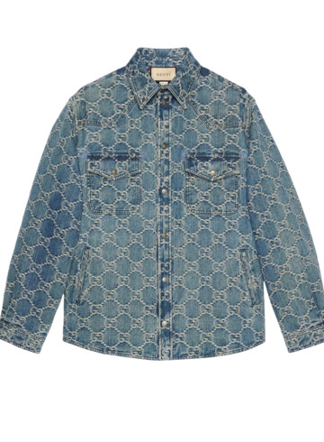 Gucci - GG jacquard denim shirt