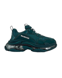 Balenciaga - Balenciaga Triple S Clear Sole Full Dark Green