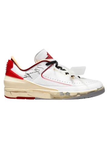 Air Jordan - Air Jordan 2 Retro Low SP Off-White White Red