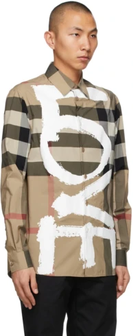 Burberry - Burberry beige Vintage check 'Love' shirt