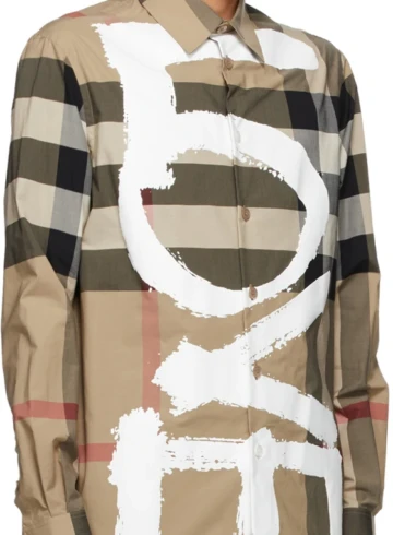 Burberry - Burberry beige Vintage check 'Love' shirt