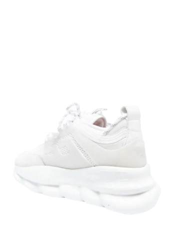 Versace - Versace Chain Reaction White Mesh Rubber Suede