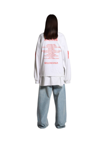 Balenciaga - BALENCIAGA MUSIC | ARCHIVE SERIES CONNECTED LONG SLEEVE T-SHIRT