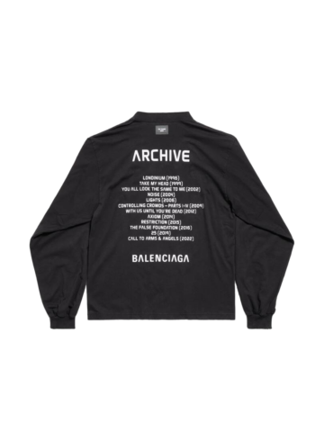 Balenciaga - BALENCIAGA MUSIC | ARCHIVE SERIES CONNECTED LONG SLEEVE T-SHIRT