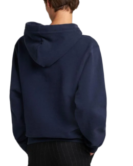 Saint Laurent Men's Blue Cassandre Cotton Hoodie